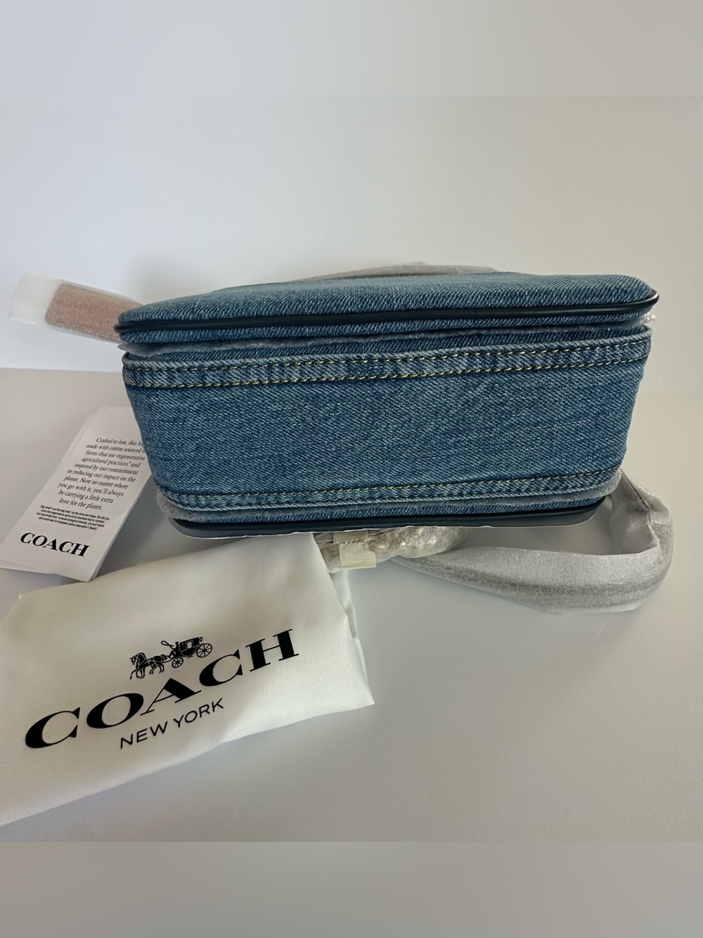 Authentic COACH Cassie 19 Crossbody in Indigo Denim CR662 | NWT - Picture 9 of 16